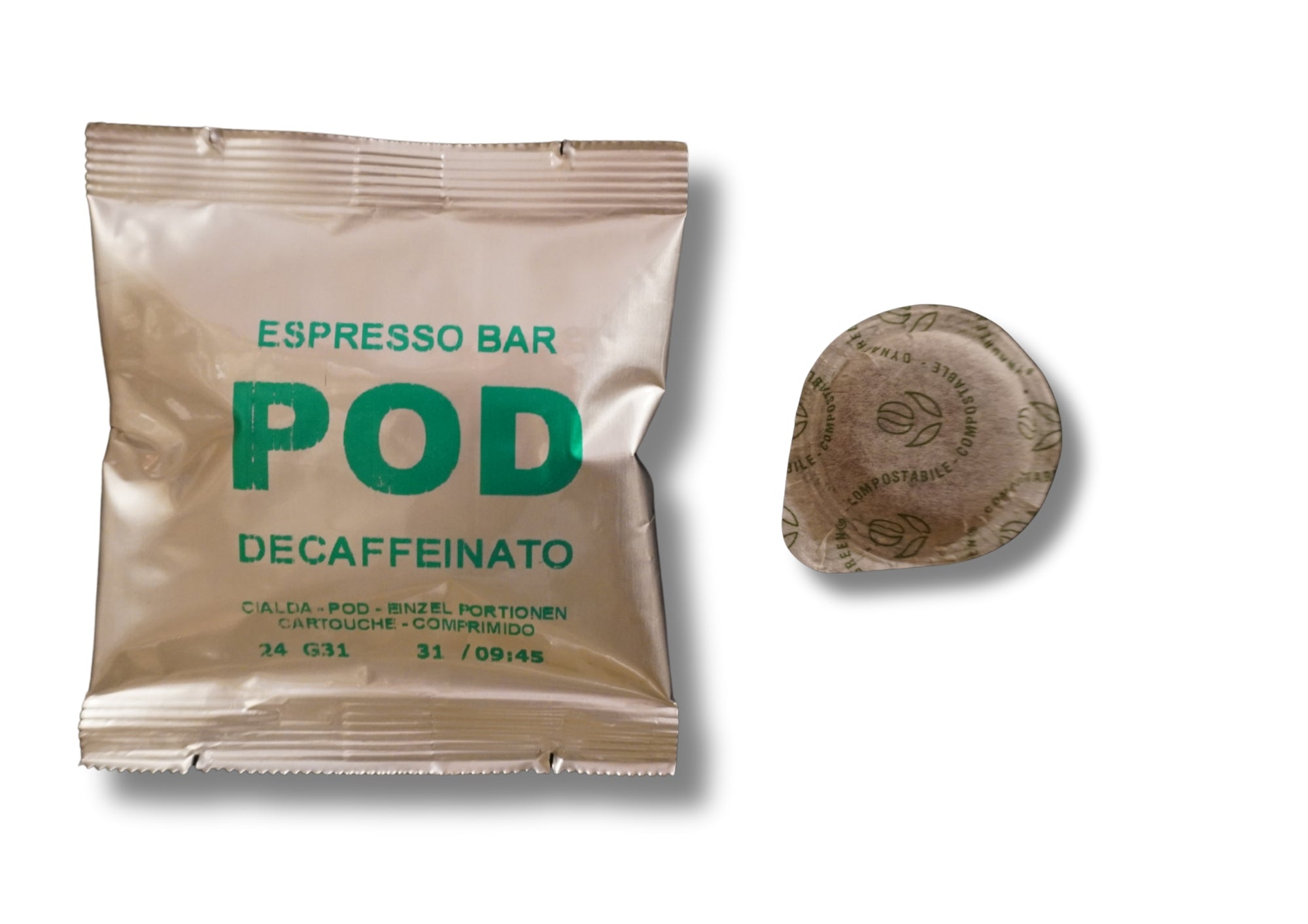 CIALDE DI CAFFÈ DECAFFEINATO IN CARTA